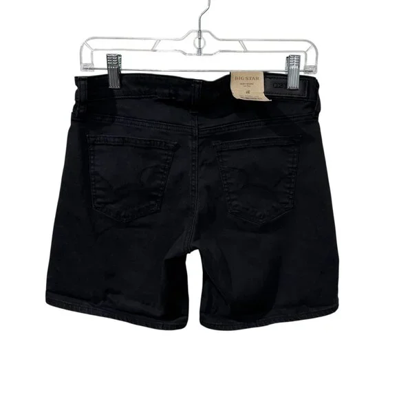 Big Star Womens Remy Low Rise Summer Black Denim Shorts Size 28 NWT - Picture 5 of 6